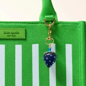 Kate Spade X Target Blue Strawberry Bag Charm - Picture 1 of 3