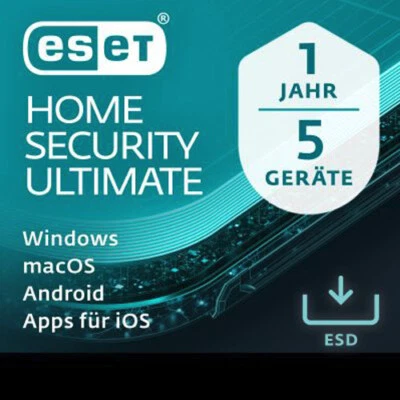 ESET Home Security Ultimate 2025 5 Geräte 1 Jahr Sofort per Email - Bild 1 von 3