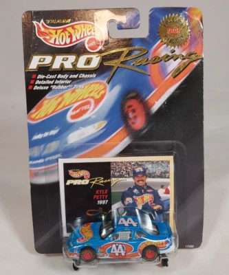 Hot Wheels Pro Racing Kyle Petty #44 Team Pontiac 1997 cubierta superior NASCAR Foto 1 de 4
