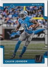 Calvin Johnson 2017 Panini Donruss Detroit Lions #31 Football Card