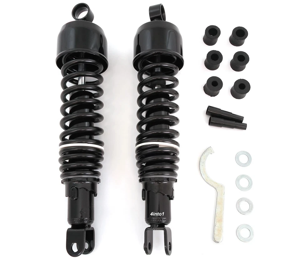 Black Shocks Honda CB350/360/400/450/500/550/650/700/750 CL350/360/450 CM400/450 - Image 1 of 1