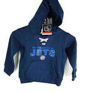 New NHL  Winnipeg Jets Youth Boys Legendary Hoodie Sz Small 4 Blue NWT