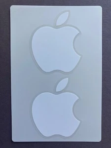 2 Original Aufkleber Sticker Apple iPad 4,5 x 5,5 cm weiß - Neu - Bild 1 von 2