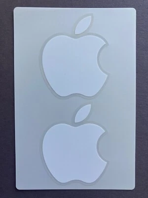 2 Original Aufkleber Sticker Apple iPad 4,5 x 5,5 cm weiß - Neu - Bild 1 von 2