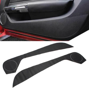2 Stück Autotür Anti Kick Pad Schutzabdeckung Zierleisten für Ford Mustang 15-22 - Bild 1 von 12