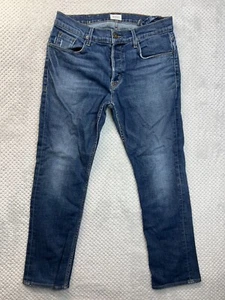 Hudson Sartor Y2K Jeans Mens 32x27 Blue Button Fly Normcore Skinny Heritage USA - Picture 1 of 18