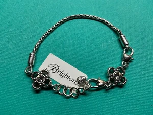🌸 Brighton Silver Crystal May Flower 7-8" Add a Charm Bracelet 🌸 - Imagen 1 de 7