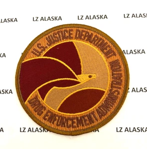 US JUSTIZMINISTERIUM DEA DROGEN DURCHSETZUNG ADMIN HELLBRAUNER PATCH (DD) - Bild 1 von 3