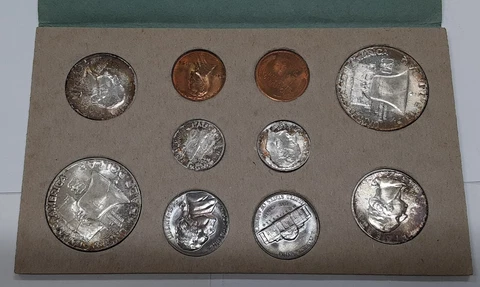 1954 PD&S UNC Set in OGP - Uncirculated w/Toning - 30 UNC Coins Total  (A) Cover