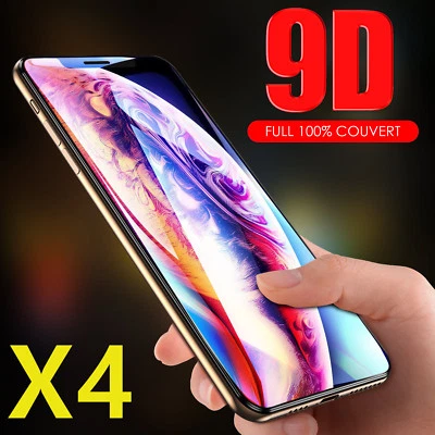 Verre Trempé pour iPhone 6 7 8 XS XR Max 11 Pro 12 13 14 pro Protection Ecran9D
