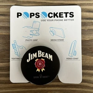 New PopSockets Jim Beam Whiskey Black Collapsible Grip Stand - Picture 1 of 3