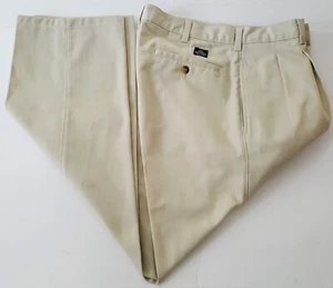 Pantalone da lavoro BAY to BAY uomo formale, casual 32 - 30 beige plissettato OTTIMO - Foto 1 di 9