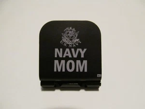 Navy Mom Laser Etched Aluminum Hat Clip Brim-it - Picture 1 of 9