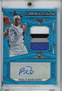 Paolo Banchero 2022-23 Panini Obsidian Blue Flood Rookie Patch Auto /27 RPA #226 - Picture 1 of 2