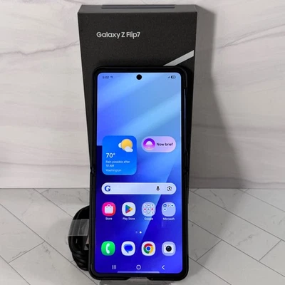 Samsung Galaxy Z Flip 7 512 GB Azul Desbloqueado #H262 Foto 1 de 4