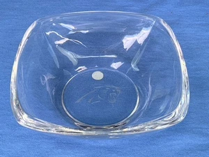 TIFFANY & CO. -- CAROLINA PANTHERS FOOTBALL -- PANTHER ETCH, SNACK BOWL - Picture 1 of 4