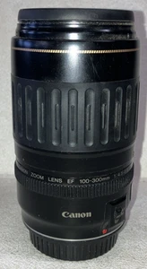 Canon obiettivo zoom ultrasonico EF 100- 300mm 1:4.5-5.6 GIAPPONE one cap ottime condizioni - Foto 1 di 12