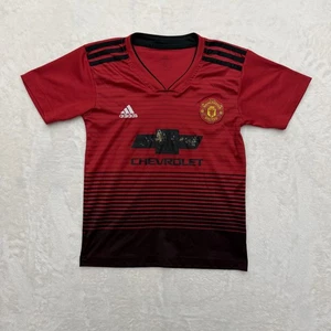 Camiseta Adidas Manchester United Juvenil Grande Roja Negra Fútbol Premier League - Imagen 1 de 15