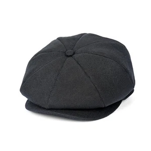 Wool Newsboy Cap for Men Women - Classic Vintage Tweed Gatsby Lvy Cabbie Hat ... - Picture 1 of 4