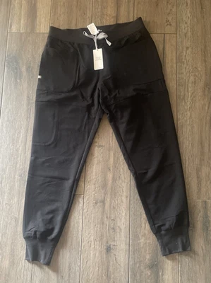 Figs Jogger Scrub Pants Black Technical Collection Womens Size XL Skinny  Tall - Image 1 of 4
