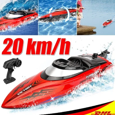2,4GHz 20 KM/H High Speed RC Boot Ferngesteuertes Rennboot Speedboot Schiff Boot - Bild 1 von 4