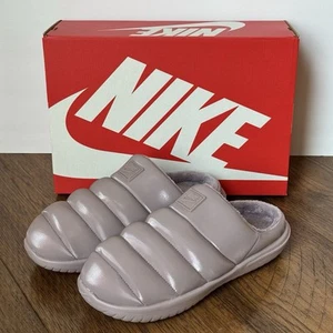 Nike Burrow SE Slippers Women's Size 9 Light Violet Ore FZ7940 200 Puffer NIB - Picture 1 of 11