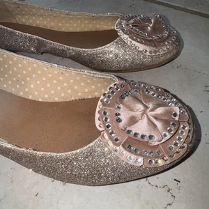 Madden Girl Womens Devin Rhinestone Gold size 8.5 - sparkle glittery - Picture 1 of 7