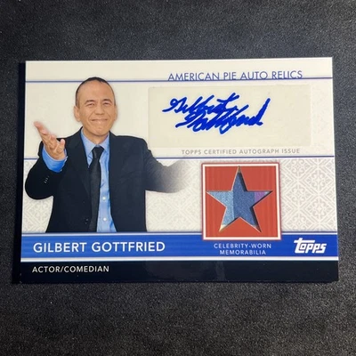 GILBERT GOTTFRIED Auto Relic 2011 Topps American Pie APAR-15 Actor/Comedian - Image 1 of 2