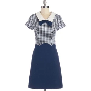 Modcloth Myrtlewood Of California Gingham Sailor Retro Rockabilly Dress 2XL - Picture 1 of 8