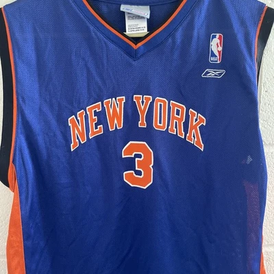 VTG Reebok Authentic STEPHON MARBURY #3 New York NY Knicks Jersey XK - Image 1 of 4