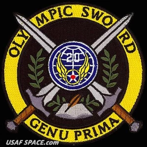 USAF TWENTIETH AIR FORCE -OLYMPIC SWORD 2017- Minuteman III - ORIGINAL PATCH - Picture 1 of 1