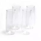 CleverSpa 8258 Pack of 8 Hot Tub Champagne Flutes Made of No Glass, 295ML(Clear)