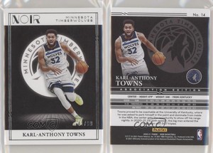 2020-21 Panini Noir Association Edition /99 Karl-Anthony Towns #14