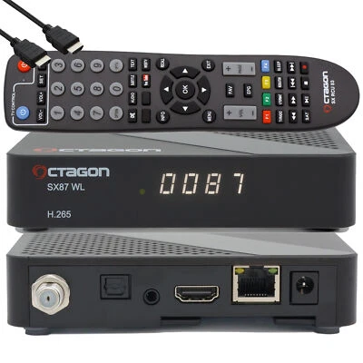 ►OCTAGON SX87 HD WL H.265 S2+IP Set-Top Box - Sat & Smart IPTV + 150 Mbit WIFI - Bild 1 von 4