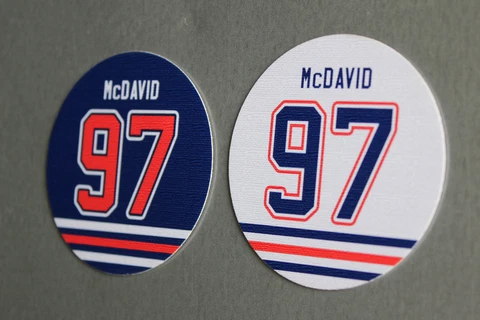 Connor McDavid Magnet Set - Home and Away Oilers Jerseys - Edmonton Oilers #97 Cover