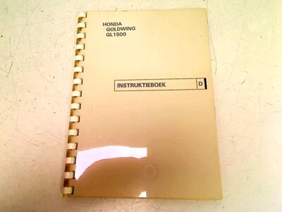 manual de instrucciones para HONDA GL 1500 GOLDWING 1993 usado 135436 - Imagen 1 de 3