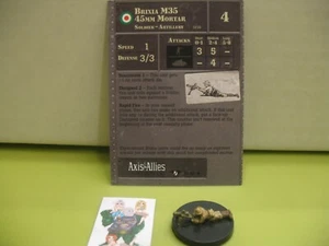 =Axis & Allies Miniatures CONTESTED SKIES Brixia M35 45mm Mortar w card 38/45= - Picture 1 of 1