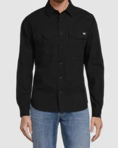 Caterpillar Men's Black Solid Long Sleeves Utility Shirt Size S - Picture 1 of 2