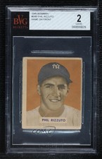 1949 Bowman Gray Backs Phil Rizzuto (Name on Front) #98.2 BVG 2 HOF