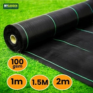 Weed Control Fabric Heavy Duty Ground Cover Membrane Garden Mat Landscape Sheet - Picture 1 of 46