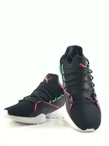 Puma Muse Maia Street 1 donna nero black/knockout rosa/verde biscaglia taglia 6 - Foto 1 di 9