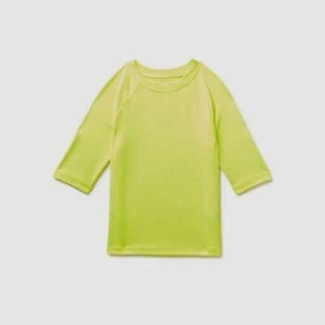 Wonder Nation Boys' Short Sleeve Rash Guard, Acid Yellow, Medium (8) - Picture 1 of 3