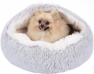 Plush Dog Cat Pet Sleeping Bed Anti-Slip Kennel Puppy Cave Warm Nest Super Soft  - Picture 1 of 18