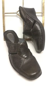 Clarks Artisan Gray Leather Lightweight Clogs Mules Womens 11 M Medium Excellent - Picture 1 of 5