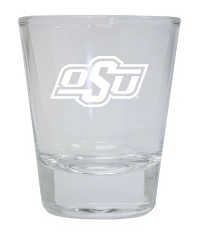 Oklahoma State OSU Cowboys Etched Logo Round Shot Glass Set Cover
