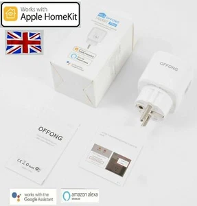 OFFONG Euro Smart Stecker funktioniert mit Apple Homekit, Siri, Alexa, Google - UK LAGER - Bild 1 von 4