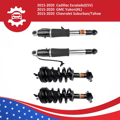 FRONT Strut Assy + REAR shock Absorber for 2015-20 Escalade Suburban Tahoe Yukon - Image 1 of 4