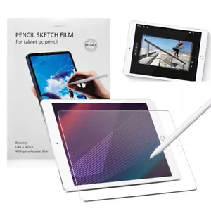 For iPad 9.7 10.2 12.9 Air 4 Screen Paper Protector Matte PET Film Paper Feel - Picture 1 of 36