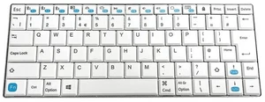 ACCURATUS Teclado Mini Inalámbrico Bluetooth Maximus, Blanco - Imagen 1 de 2