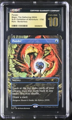 PONDER Secret Lair D&D Exhibition CGC Pristine 10 MTG [Nostalgium] - Image 1 of 2